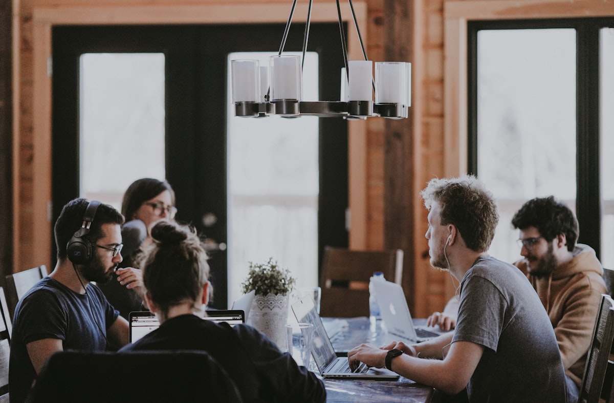 Campaign team in a strategy meeting